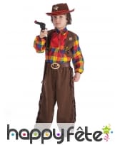 Tenue Far West de shérif avec son chapeau