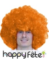 Très grosse perruque afro orange 220g