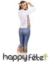 Tenue hippie bleue et colorée pour femme, image 2