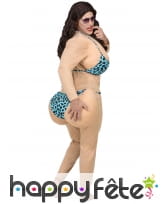 Tenue humoristique de bimbo en bikini, adulte, image 3