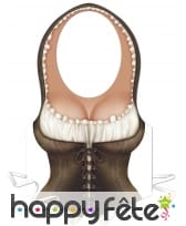 Tablier imprimé serveuse médiévale