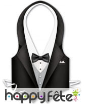 Tablier imprimé smoking de serveur