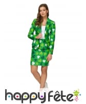 Tailleur imprimé saint patrick pour femme
