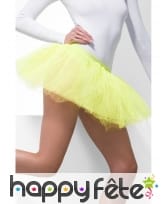 Tutu jaune fluo en résille. Année 80's