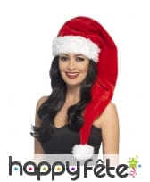 Très long bonnet rouge de Noël