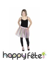 Tutu licorne couleurs pastel pour femme