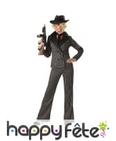Tenue lignée de femme gangster