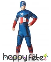 Tenue luxe du Captain America adulte, Avengers