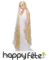 Très longue perruque blonde de princesse