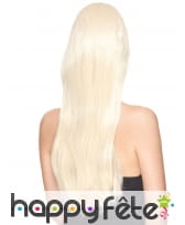 Très longue perruque blonde lisse, luxe, image 1