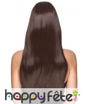 Très longue perruque chatain lisse, luxe, image 1