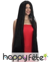 Très longue perruque noire lisse, image 1
