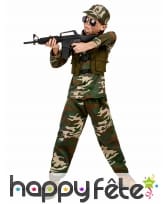Tenue militaire camouflage pour enfant, image 1