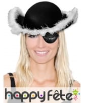 Tricorne marabout noir adulte, image 1