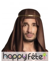 Turban marron pour homme