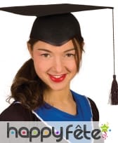 Toque noire d'étudiant