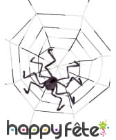 Toile noire et araignée, 130cm, image 1