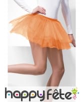 Tutu orange fluo en résille. Années 80's