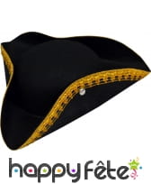 Tricorne pirate noir petite taille