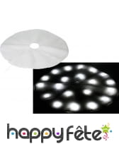 Tapis pour pied de sapin de noël avec guirlande