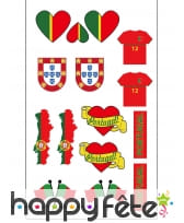 Tatouages pour supporter Portugais