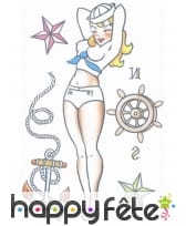 Tatouage Pin up marin