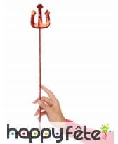 Trident rouge avec sequins de 40cm, image 1