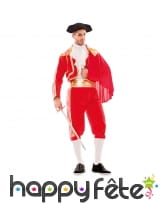 Tenue rouge de torero pour homme