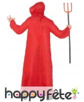 Tunique rouge de diable au visage squelette, image 2