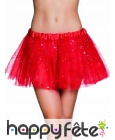 Tutu rouge étoilé pour femme