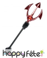 Trident rouge incrusté