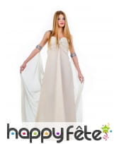 Tenue robe longue et voile Empire blanche femme