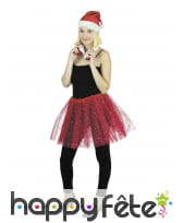 Tutu rouge pailleté de Noël pour femme