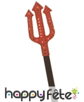 Trident rouge recouvert de sequins, 38cm