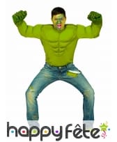 T shirt de Hulk rembourré pour adulte