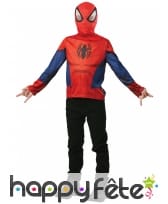 T-shirt de Spiderman pour enfant avec cagoule