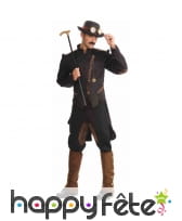 Tenue steampunk de gentleman aventurier