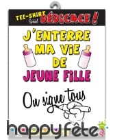 T-shirt enterrement vie de jeune fille ou garcon, image 1