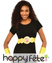 T-shirt et manchettes de Black Widow pour femme