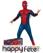 Tenue Spiderman Homecoming musclé enfant, coffret