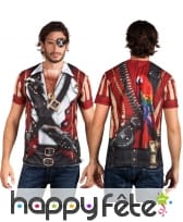T-shirt imprimé haut de pirate