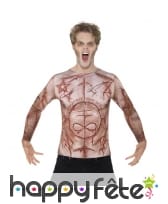 T-Shirt imprimé peau mutilée
