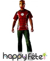 T-Shirt Iron Man 2 avec masque pour adulte, image 2