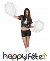 T-shirt noir de pompom girl numéro 1