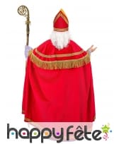 Tenue Saint Nicolas rouge et violet effet velours, image 2