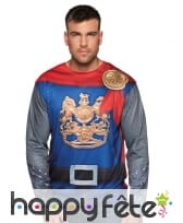 T-shirt photo réaliste chevalier pour adulte