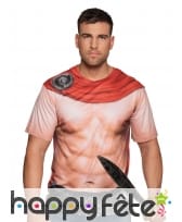 T-shirt photo réaliste gladiateur pour adulte