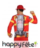 T-shirt uniforme de pompier pour adulte, image 1