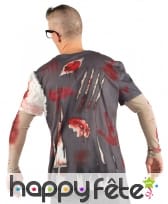 T-Shirt zombie imprimé pour homme, image 1
