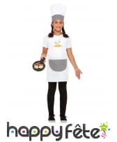 Tablier, toque et poile de cuisinier pour enfant, image 1